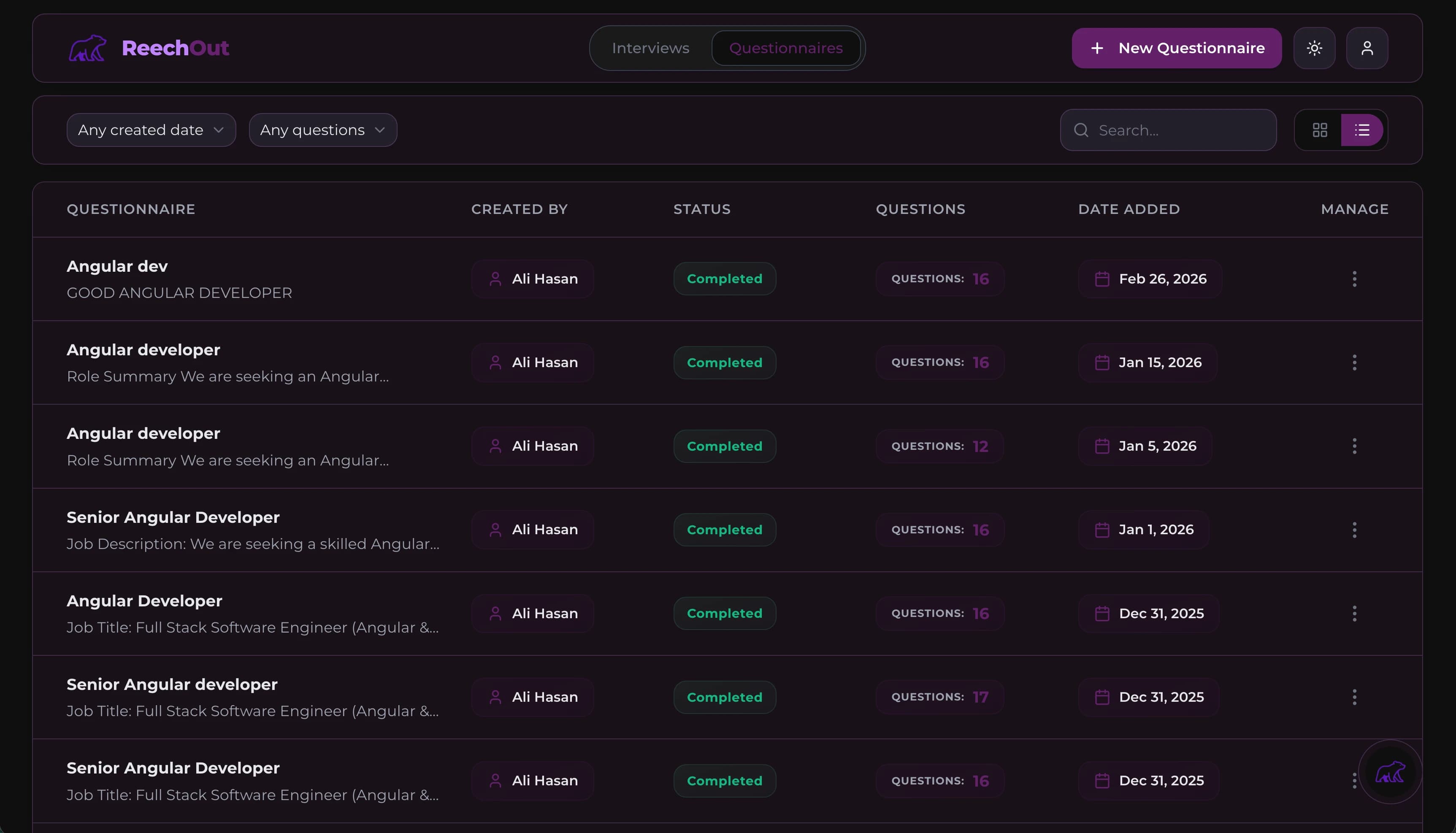 ReechOut AI Recruitment Software — Smart Screening